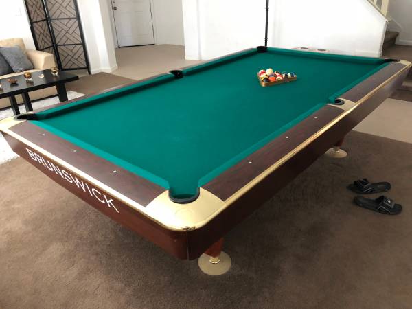 brunswick pool tables used gold crown