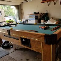 Brunswick Oak Pool Table