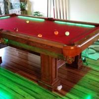 Custom Built Pool Table with LED Lighting