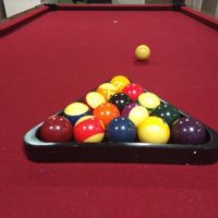 Pool Table Full 8-ball Set With Cue Ball